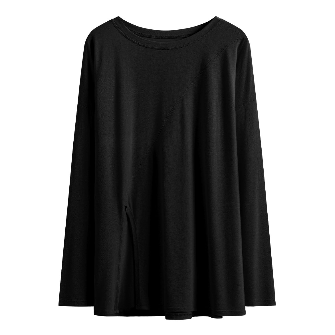 Velvet fashionable yoga clothing, long sports suit, long-sleeve, sleeves, base body-friendly T-shirt for training for gym for leisure, plus size, mid-length, for running