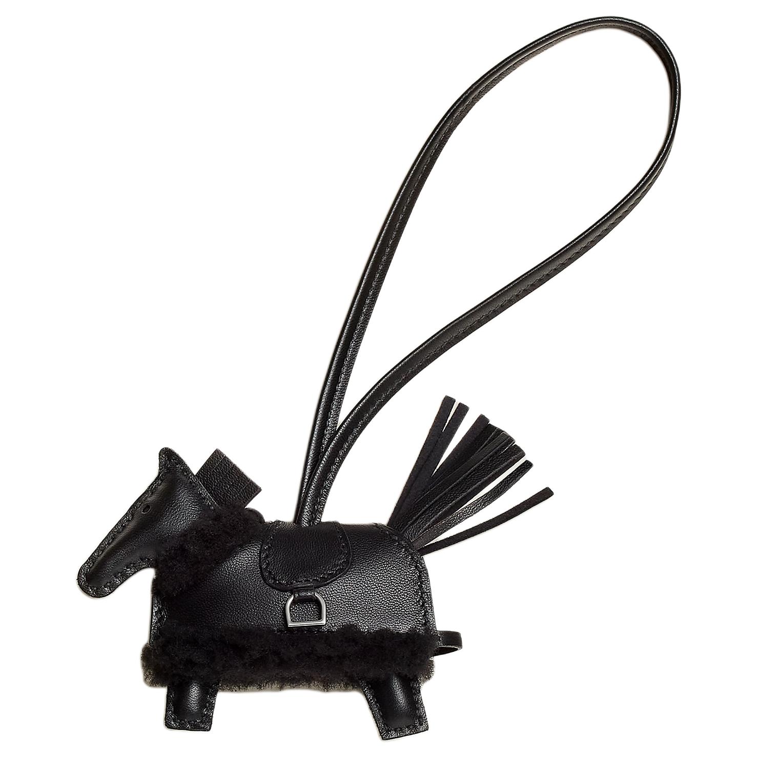 Женский брелок Hermes Rodeo 8 (черный)