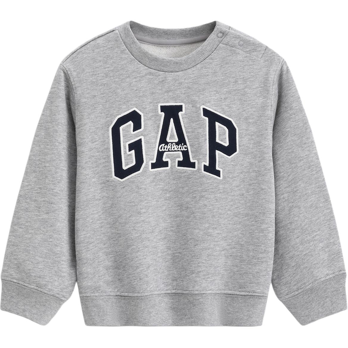 Детский свитшот GAP logo (серый) — фото 5