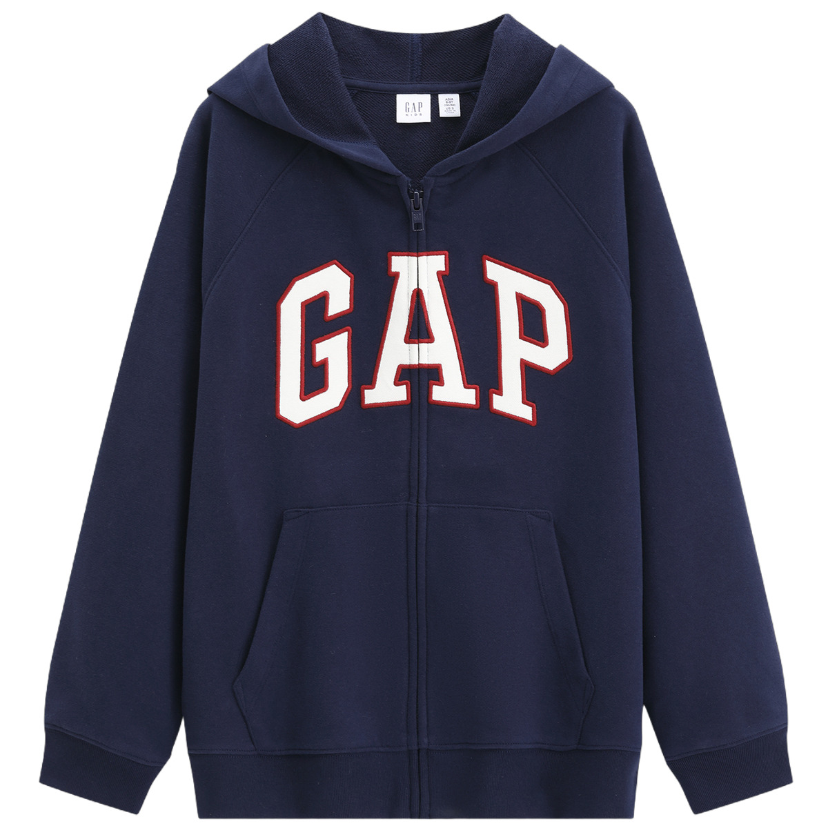 Детское худи GAP на молнии (серый меланж)