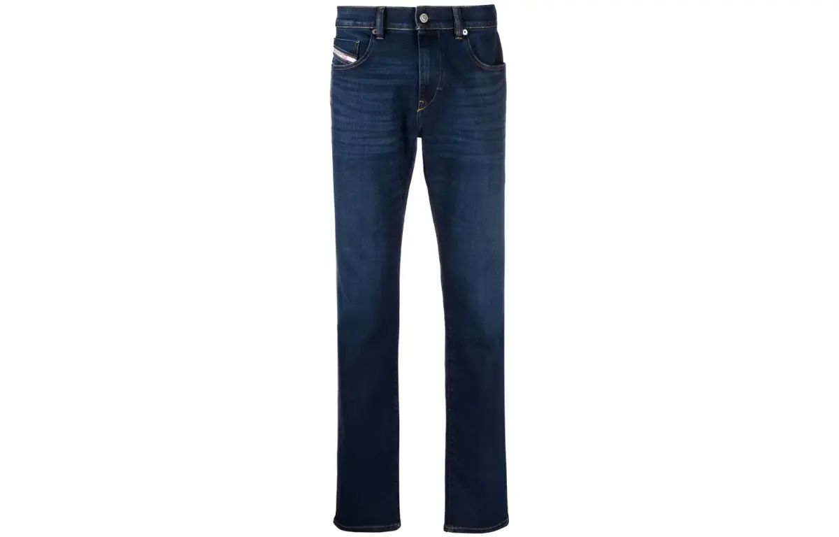 DIESEL Jeans Men's Blue Moderate Straight Fit Pants
