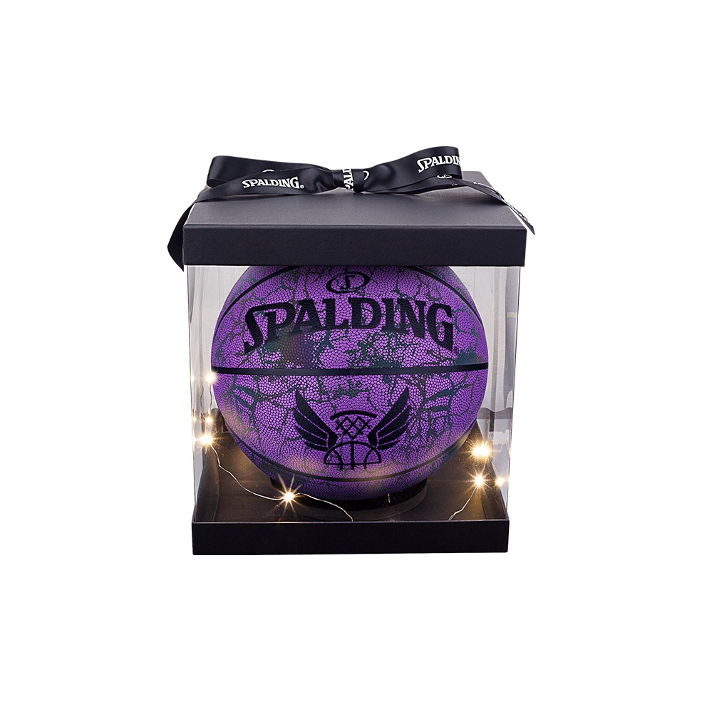 SPALDING Light Shadow Collection Pu Basketball Purple Size 7 Reflective Unisex China Mainland Version