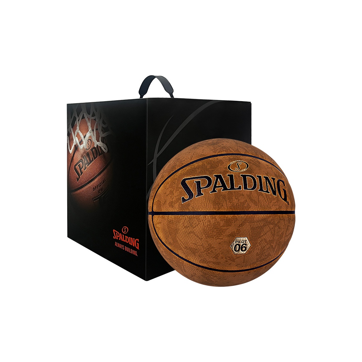 SPALDING Pilot Collection 77 739Y PU Basketball PILOT 06 Brown Training Unisex China Mainland Version