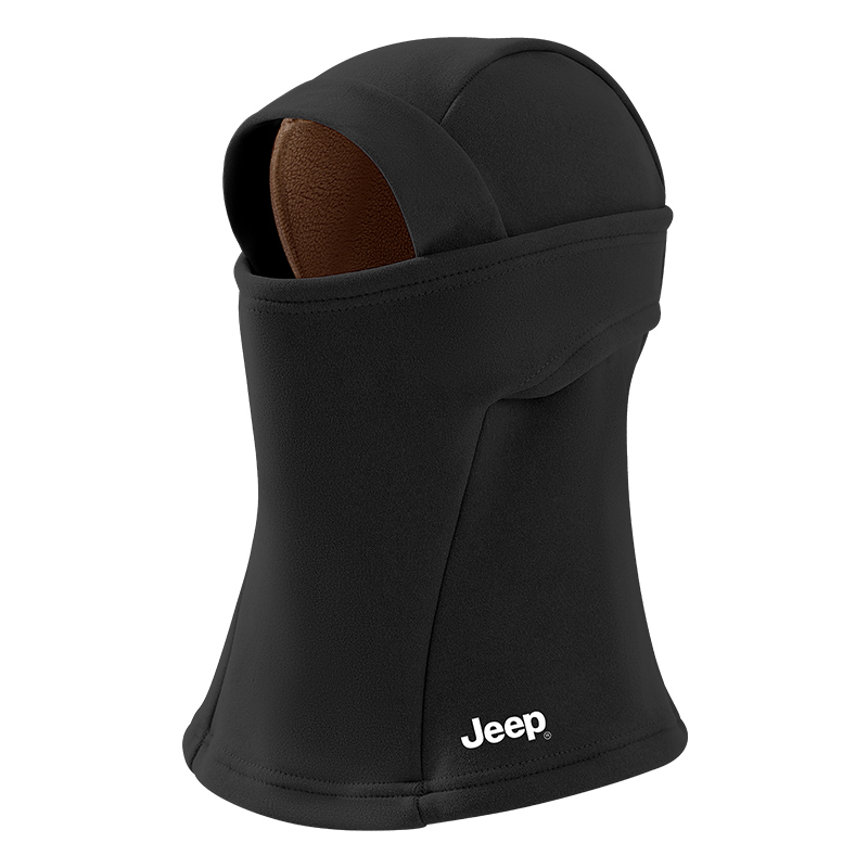 Jeep Keep warm jeep, hat, scarf for cycling, ski helmet, liner, windproof mask, travel warm cold-proof electric car for men and women, with neck protection, for beloved