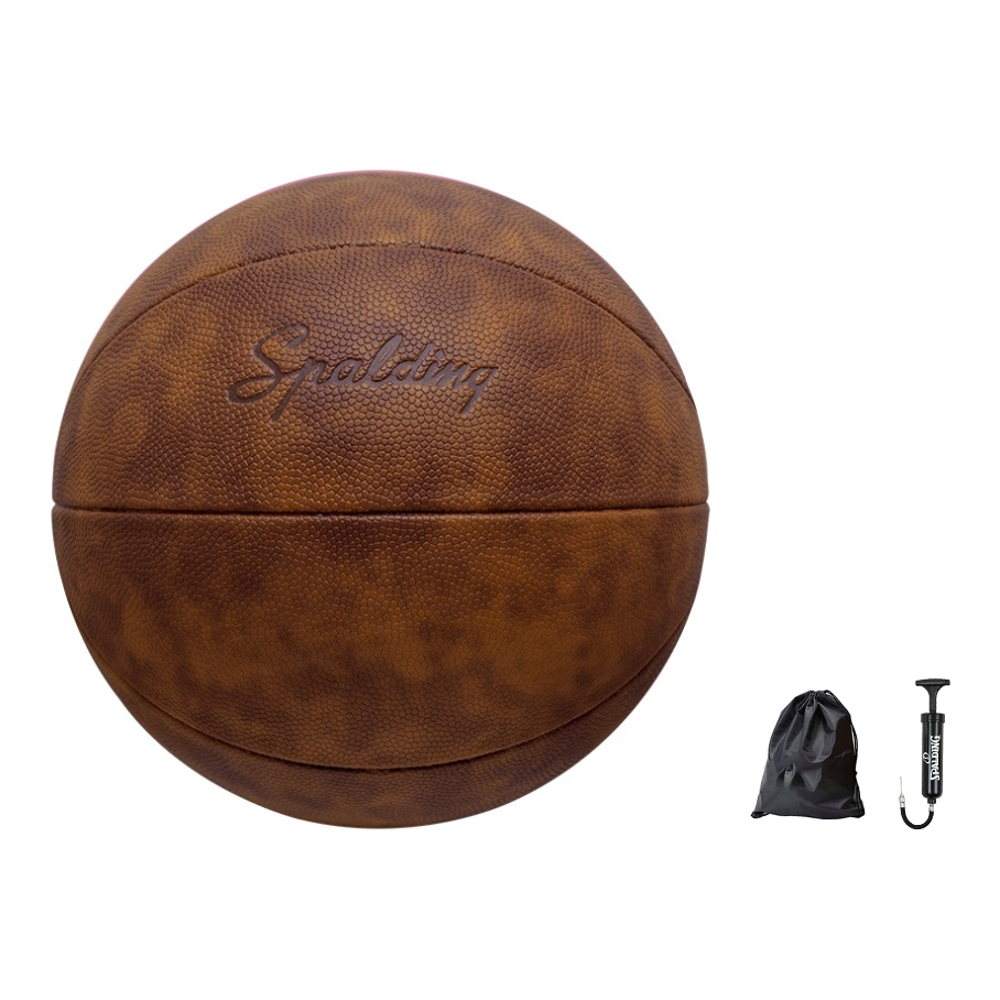 SPALDING Vintage Collection Pu Basketball Brown Size 7 Ball Training Unisex China Mainland Version