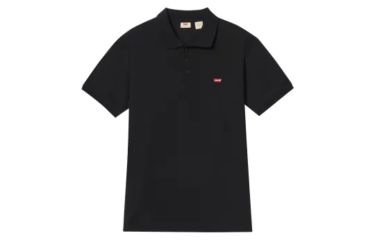Levi’s Классический дизайн Levi’s, модный, удобный, простой, элегантный, повседневный, универсальный поло с короткими рукавами, одинаковый стиль для мужчин и женщин, черный