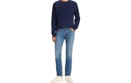 Levis Jeans Men's Washed Medium Blue