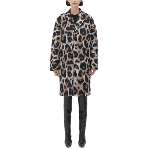 Bottega Veneta Coats Women's Multicolor Moderate Straight Fit