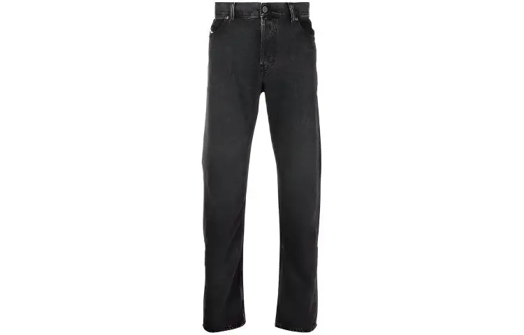 DIESEL Jeans Men's Black Moderate Straight Fit Pants