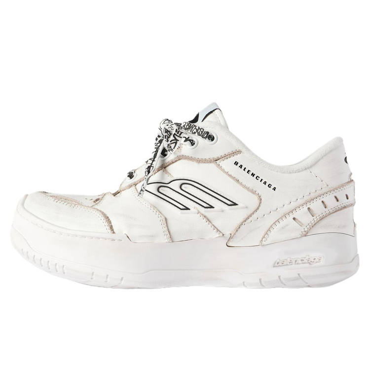 Женские кеды Balenciaga Hamptons 4.5cm (белые)