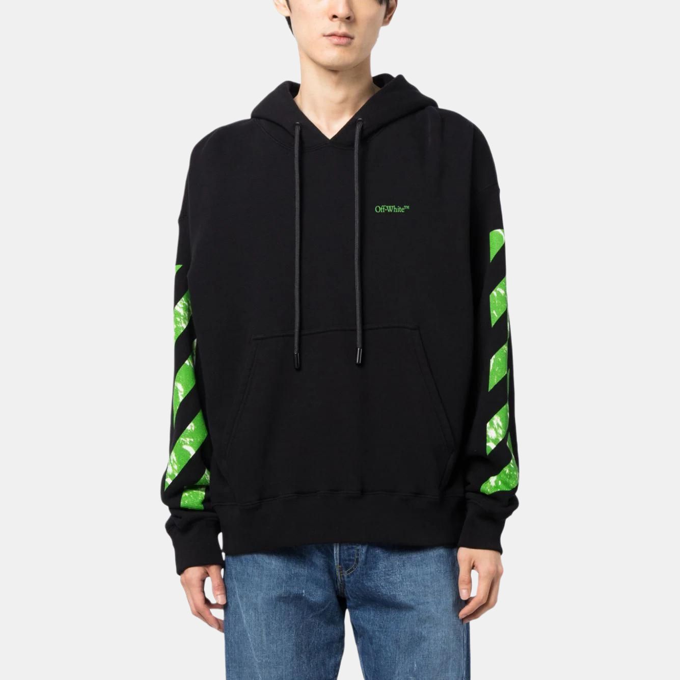 Мужское худи OFF-WHITE (черное) — фото 2