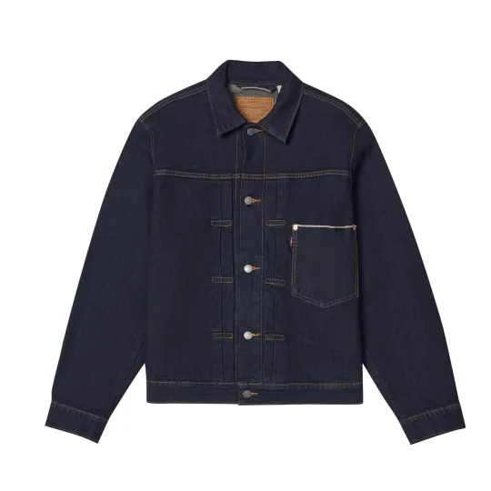 Levi's Мужская джинсовая куртка Levi's RELAXED с красными ушками, одинакового стиля для мужчин и женщин
