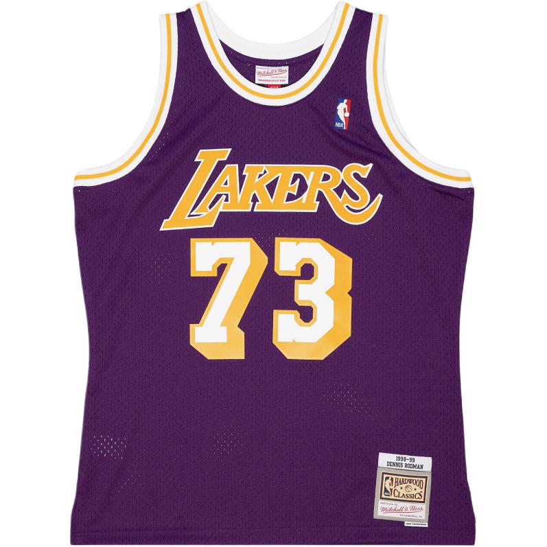 Mitchell & Ness Dennis Rodman Los Angeles Lakers Road 1998 99 Swingman Nba Jersey