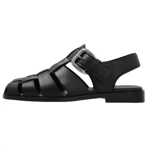 Bottega Veneta Daddy Roman Sandals Men's Black