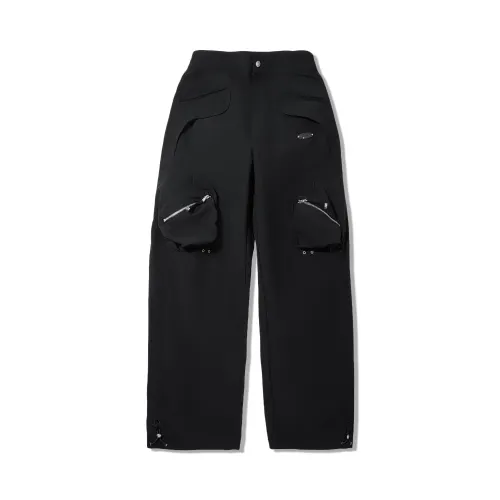 Li Ning Casual Pants Women's Black Moderate Straight Fit Pants