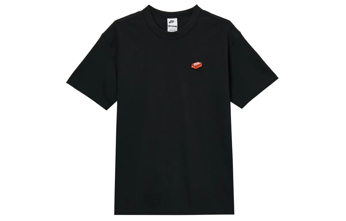 Nike T-Shirts Men's Black Crew Neck Moderate