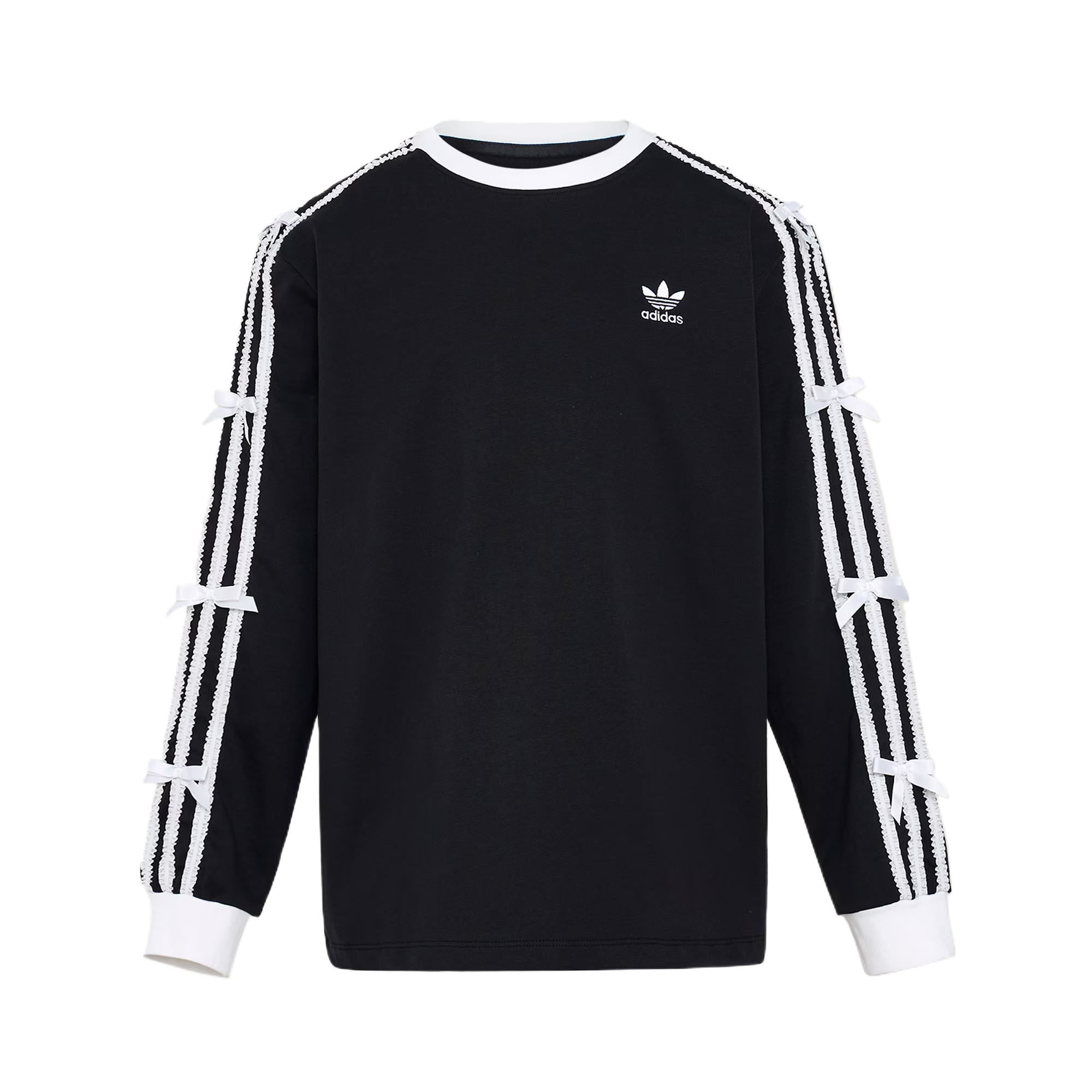 Женская лонгслив adidas originals (черная)