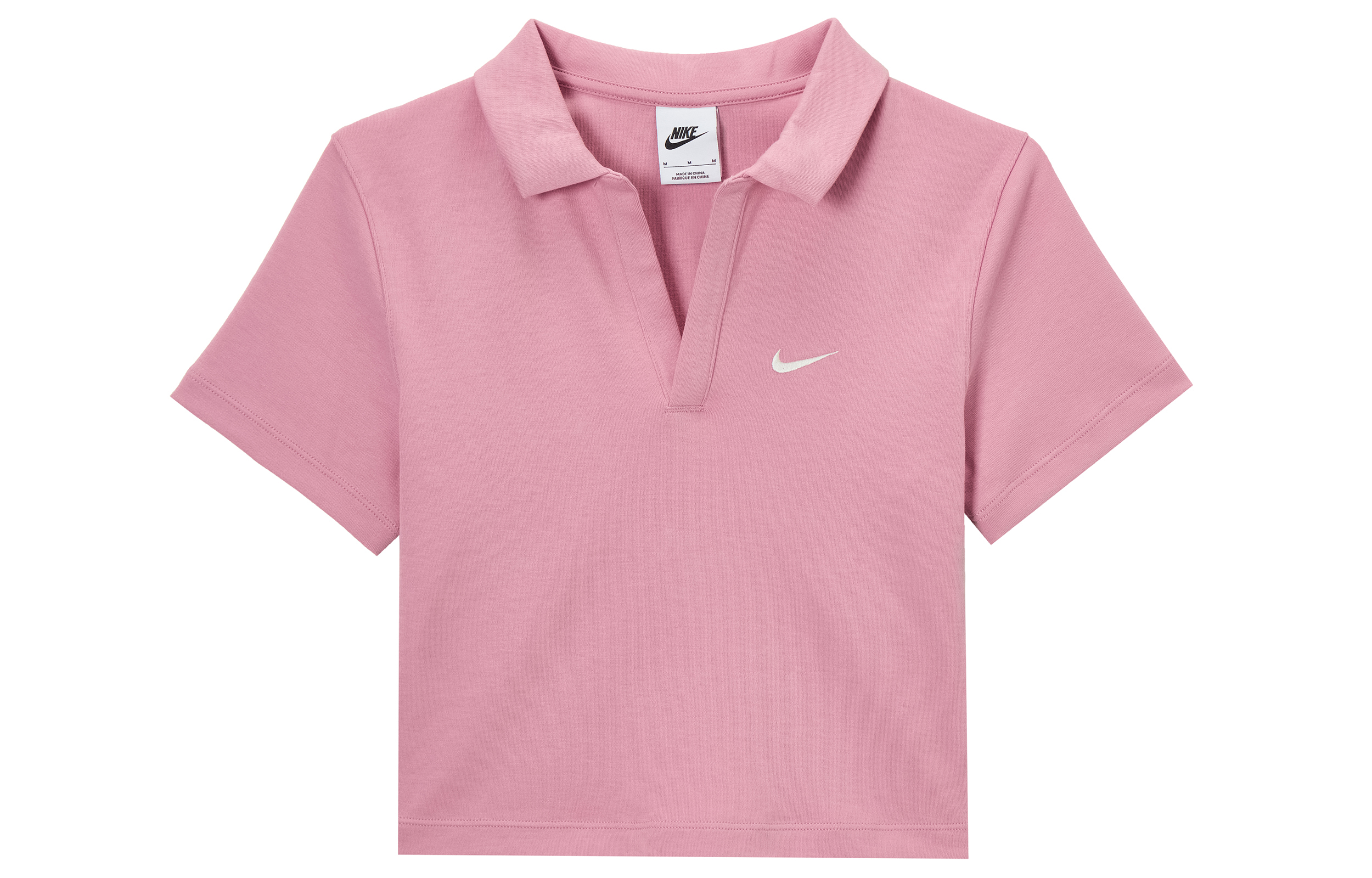Женское поло Nike Sportswear Essentials (розовое)
