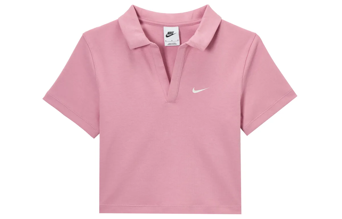 Nike Sportswear Essentials Polo Shirt Women's Pink