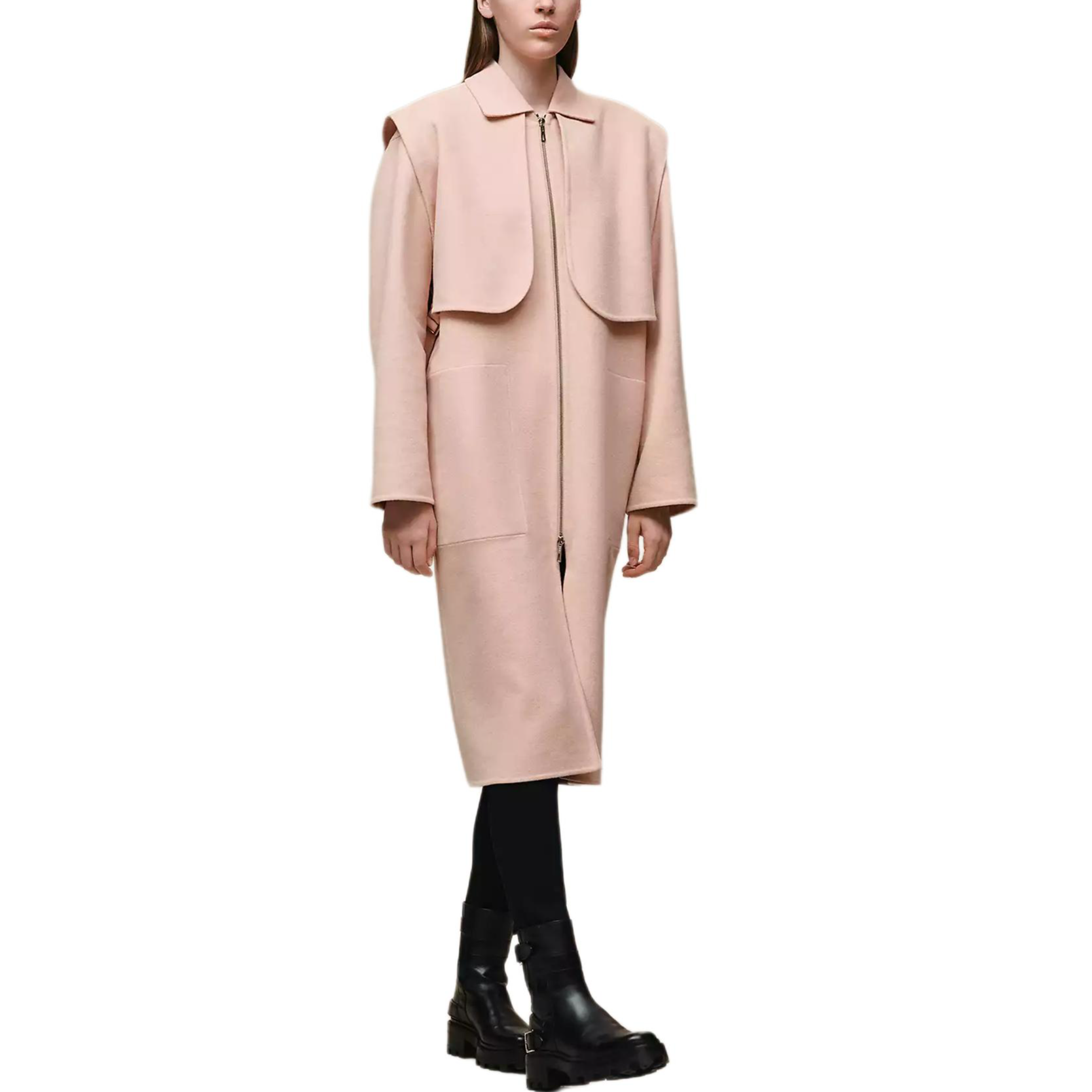 Женское пальто Hermes SS26 (бежевое)