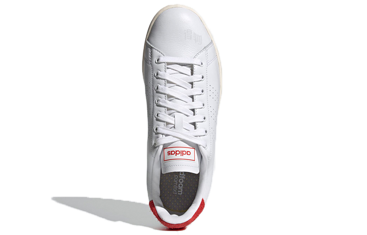 Мужские кеды adidas neo ADVANTAGE (бело-бордовые) — Белый / тёмно-красный — фото 5
