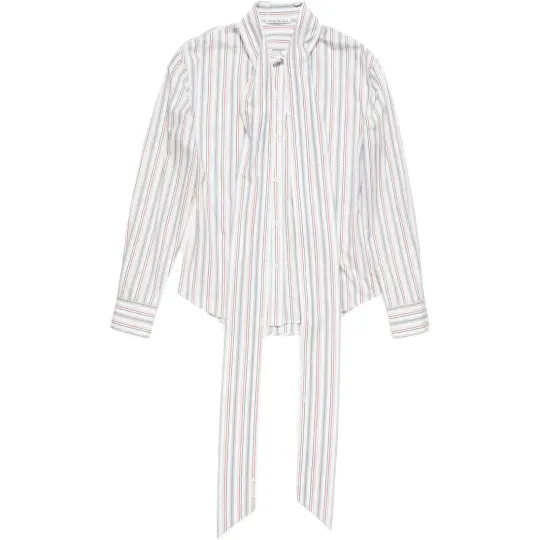 Acne Studios striped-pattern tie shirt