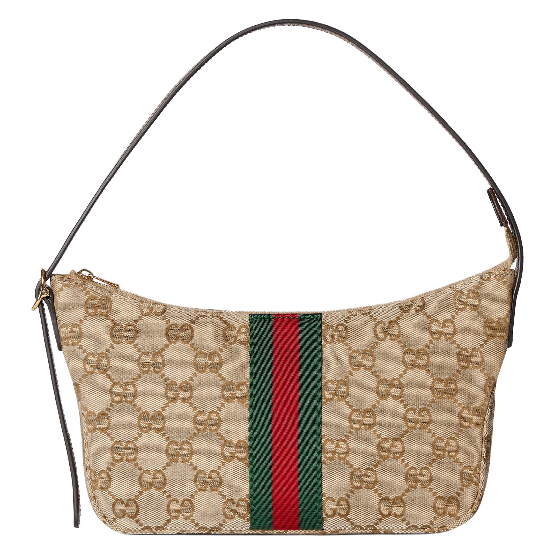 Женская сумка Gucci Lunetta Small (бежево-коричневая)