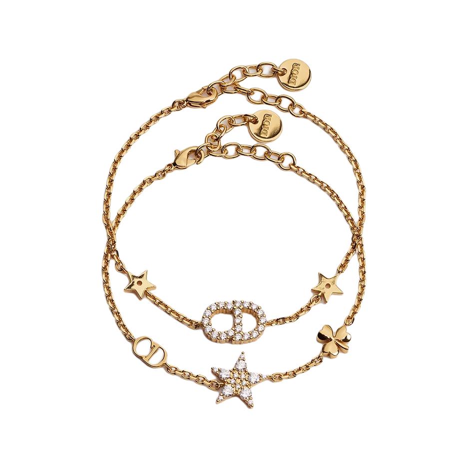 Браслет Dior с логотипом CD (золотой)