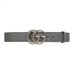 GUCCI Gg Embossed Leather Belt