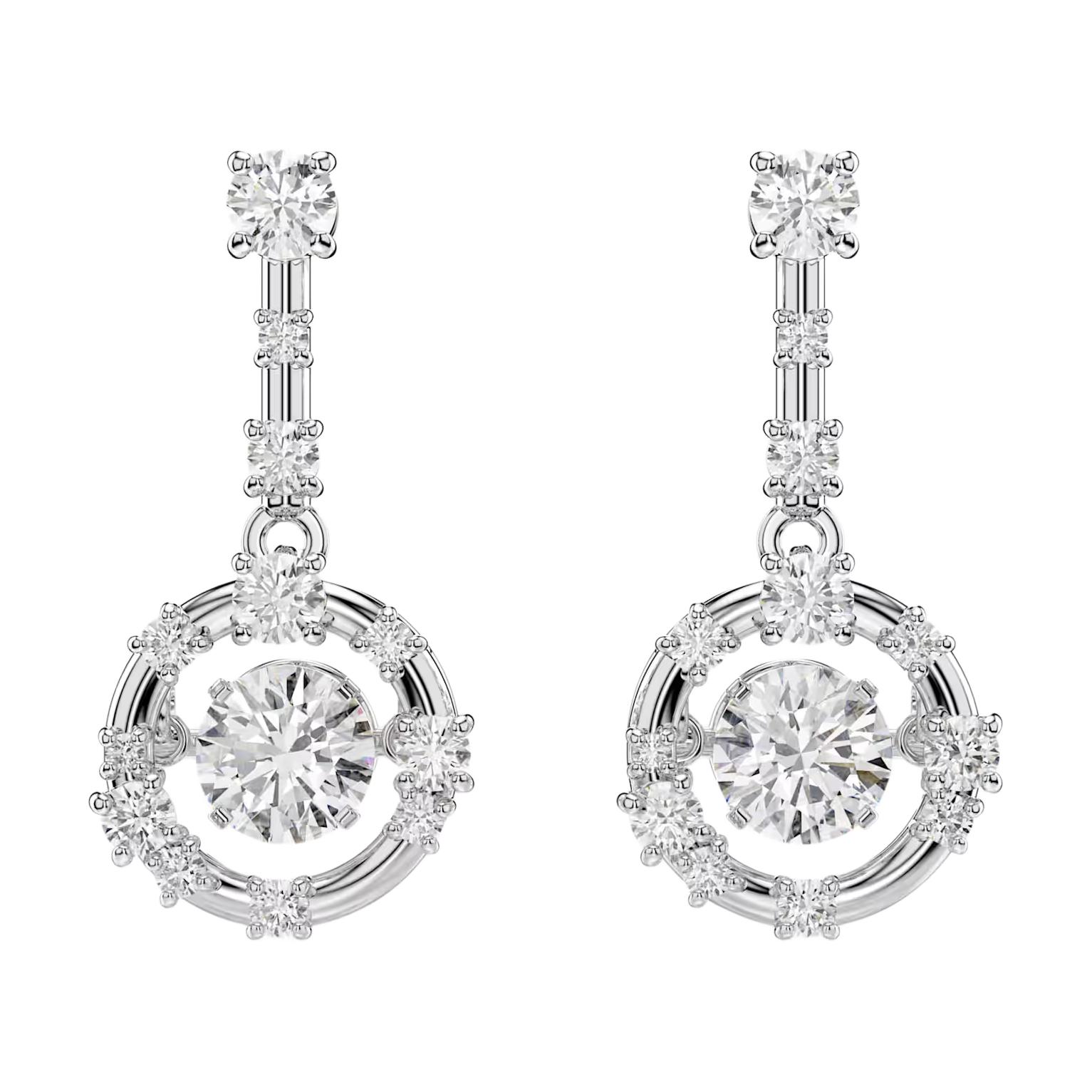 Женские серьги Swarovski Constella (белые)
