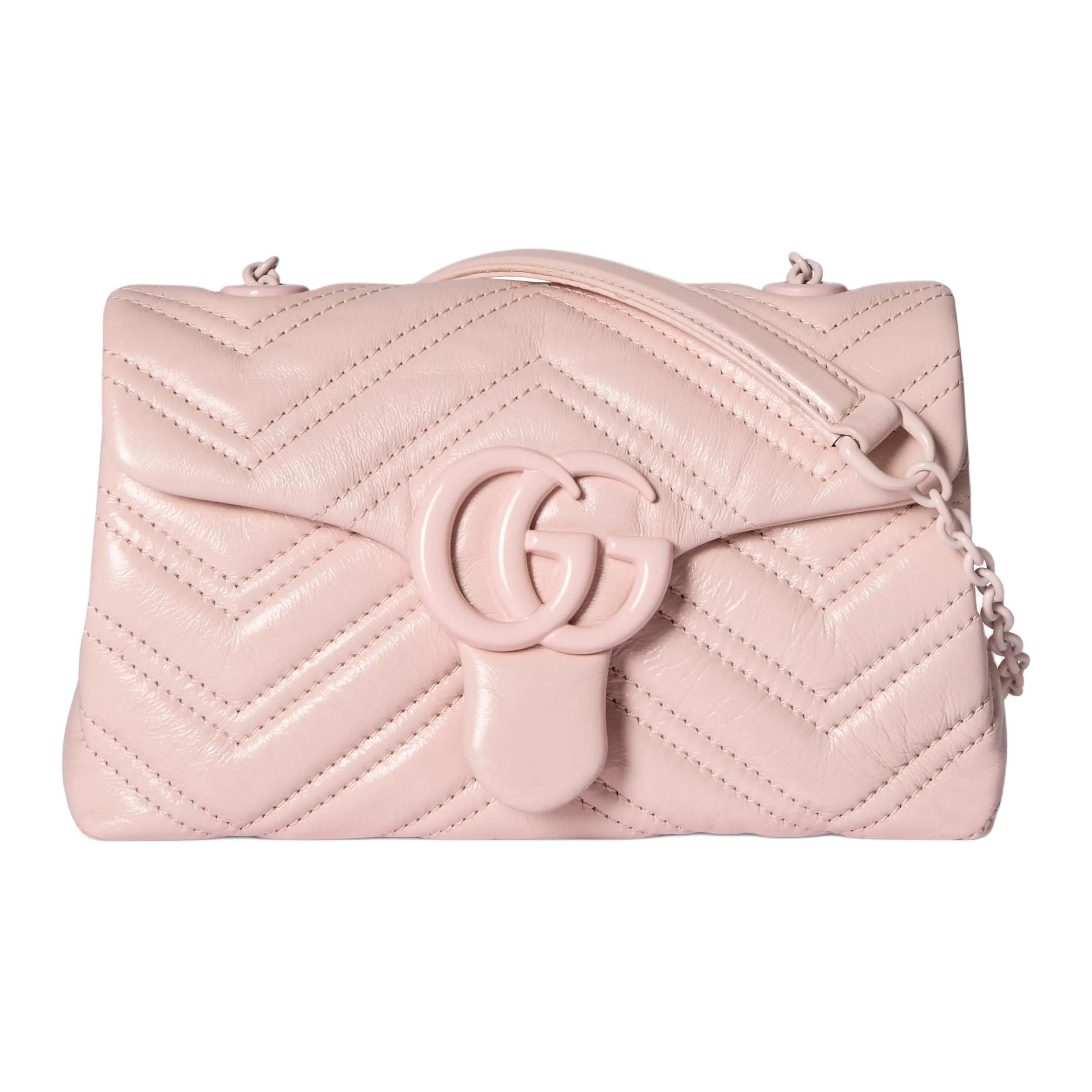 Женская сумка Gucci GG Marmont (розовая)