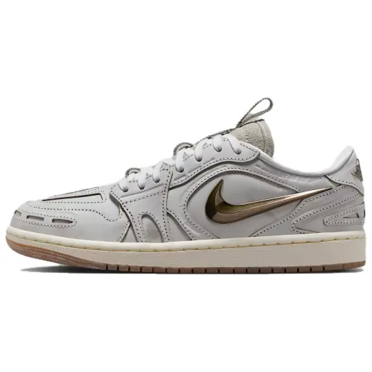 Jordan Air Jordan 1 Low top Vintage Basketball Shoes Women's Light Gray