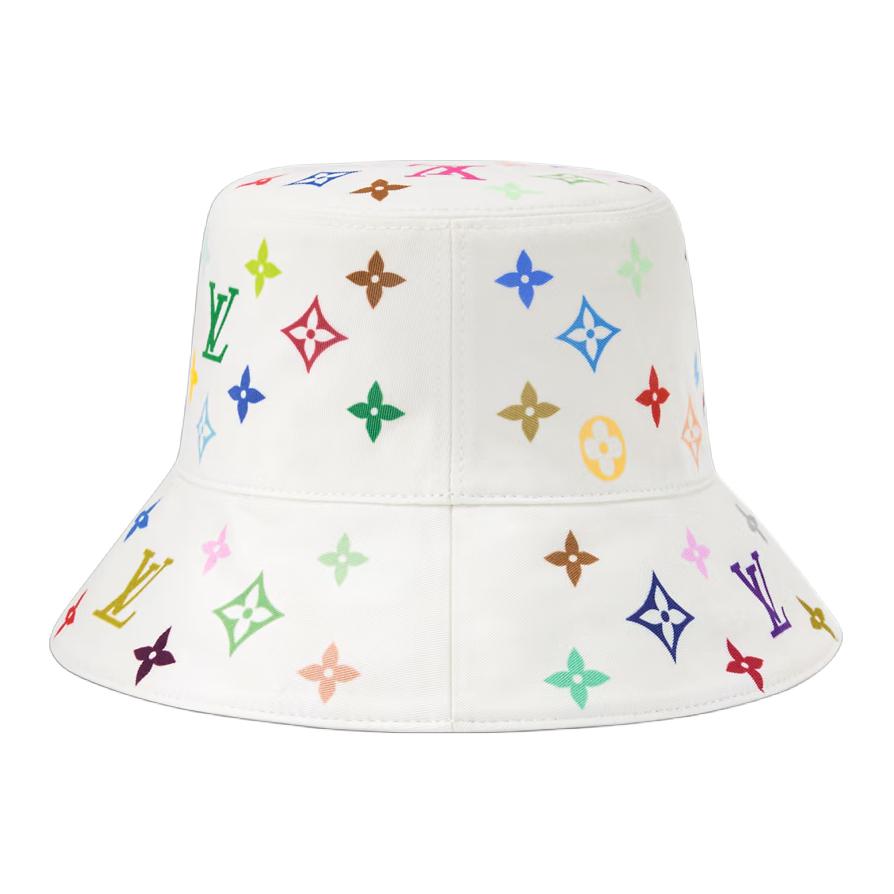 Женская панама Louis Vuitton X Takashi Murakami (белая) — фото 3
