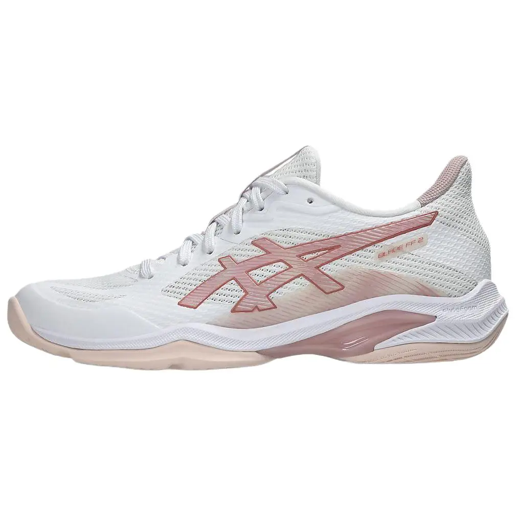 ASICS BLADE FF 2 Breathable Support Badminton Shoes Women's White Pastel Pink