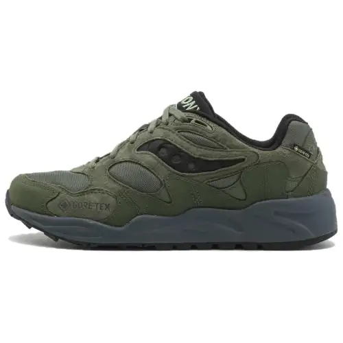 Saucony Grid Shadow 2 Cushioning Abrasion Resistant Low top Running Shoes Men's Green Gray