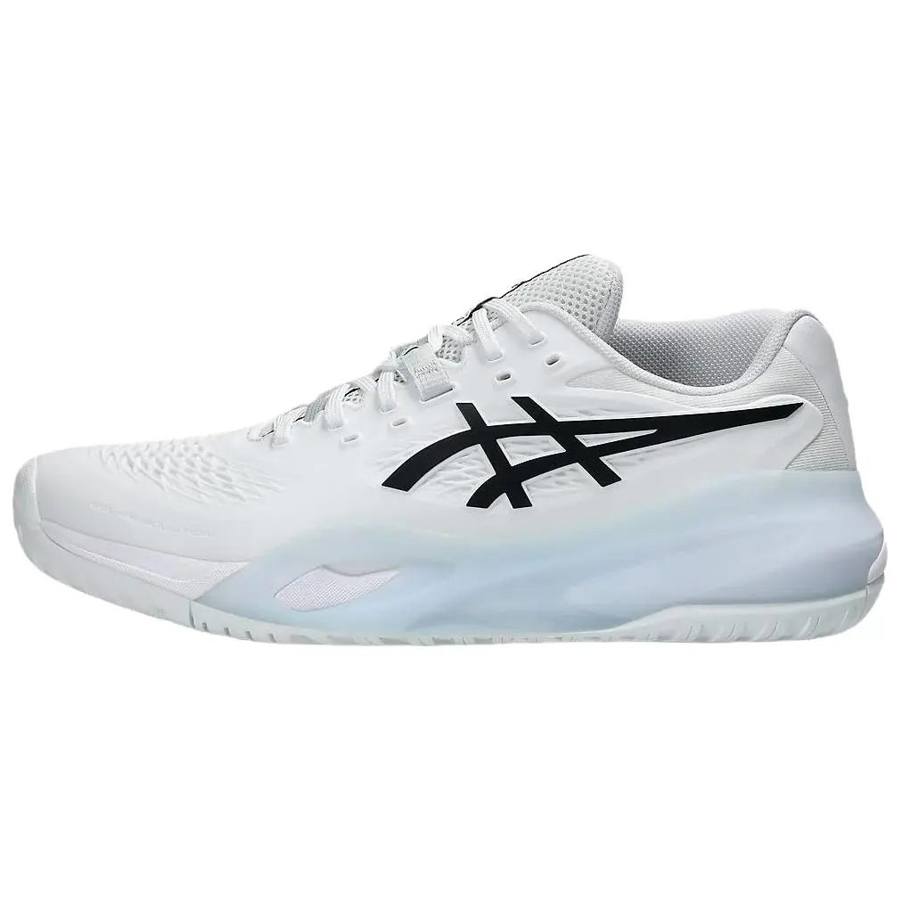 ASICS GEL RESOLUTION X Abrasion Resistant Support Low top Tennis Shoes Men's White Black