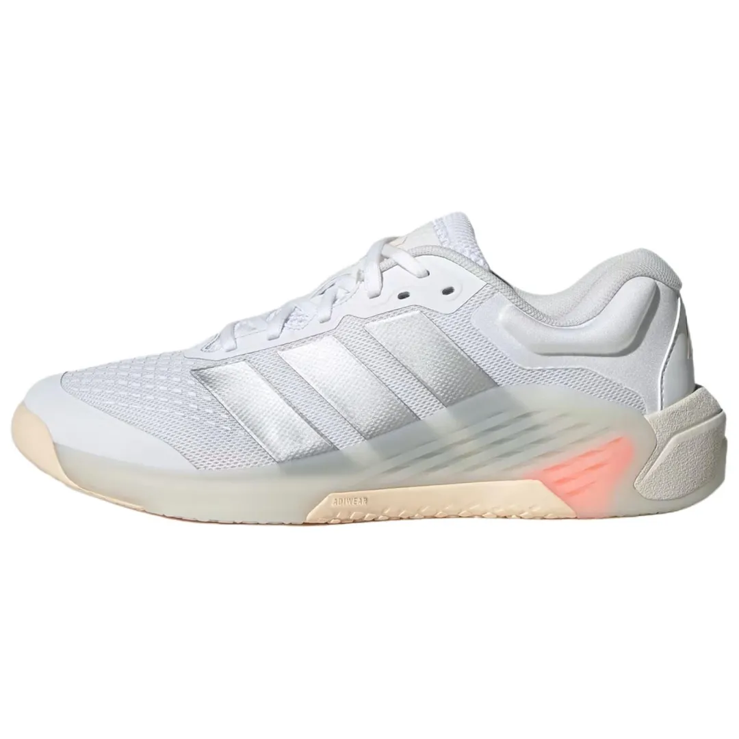 Adidas DROPSET 4 Abrasion Resistant Breathable Support Training Shoes Women's White Silver