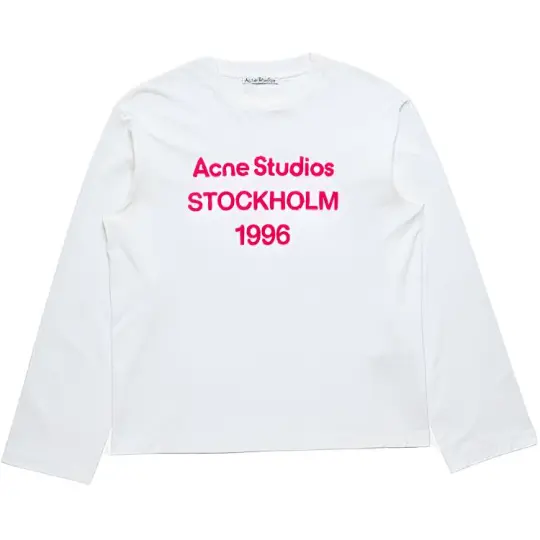 Acne Studios Новогодняя ограниченная серия SS26 повседневная толстовка с круглым вырезом и вышитым логотипом, одинаковый стиль для мужчин и женщин