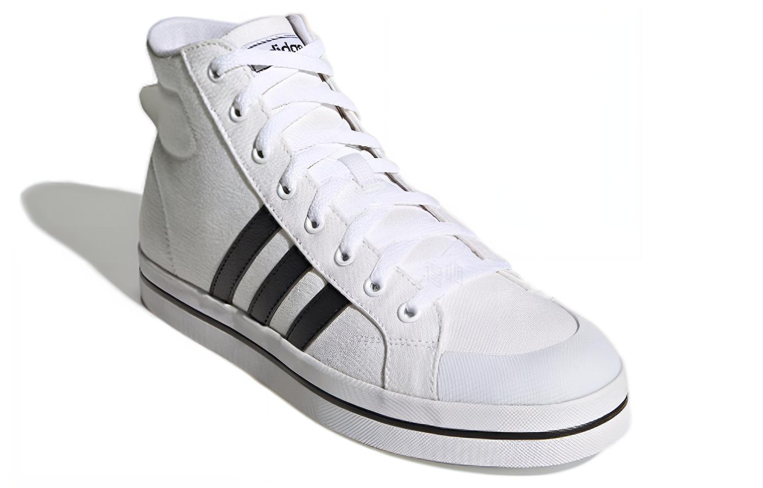 Мужские кеды adidas neo Bravada Mid (белые) — Белый — фото 3