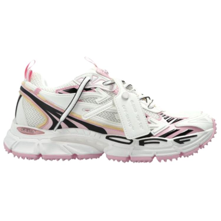 Женские кроссовки OFF-WHITE Be Right Back (бело-розовый) — фото 2