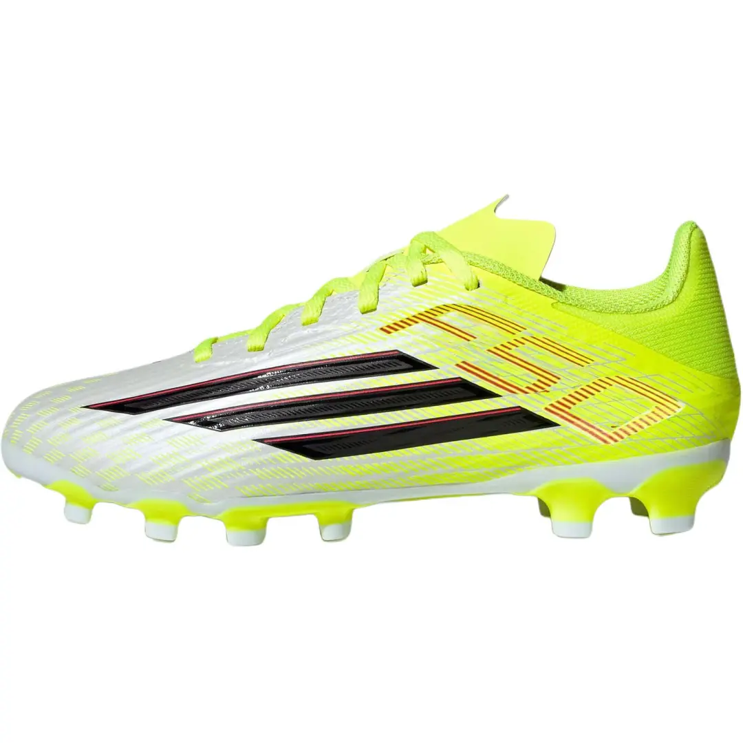 Adidas F50 League Low top Soccer Shoes White Neon Yellow Kids'