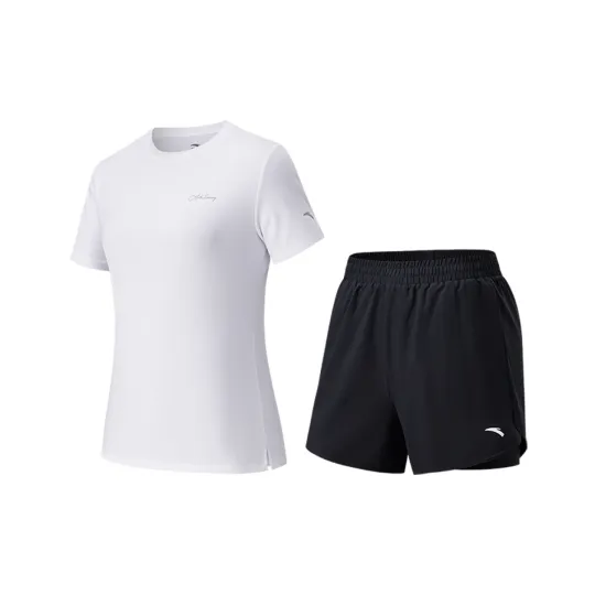 Anta Fitness Set Women's Snowflake White/Basic Black
