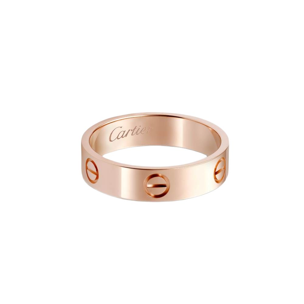 Карта карьера интерьер LOVE серия классика классический Кольцо из 18-каратного золота с винтом шириной 5,5 мм. мужской стиль Роза золотой