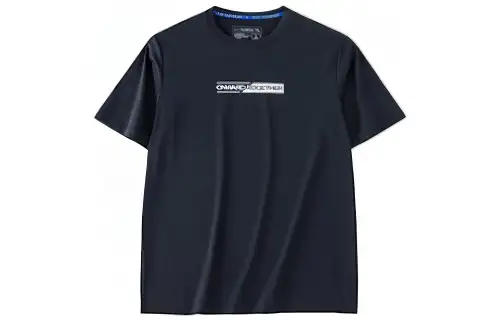ANTA Basketball Collection T Shirts Men's Black Crew Neck Moderate Straight Fit