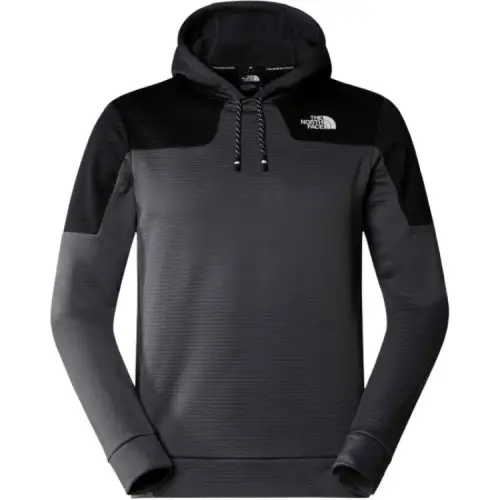 THE NORTH FACE MOUNTAIN ATHLETICS PULLOVER FLEECE HOODIE Sweatshirt Men's Light Gray/Smoky Pearl