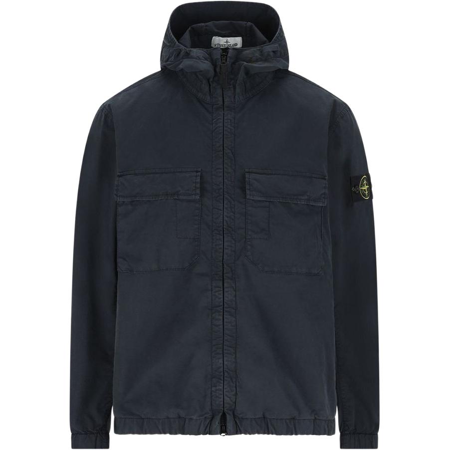 Мужская куртка STONE ISLAND с логотипом (черная)