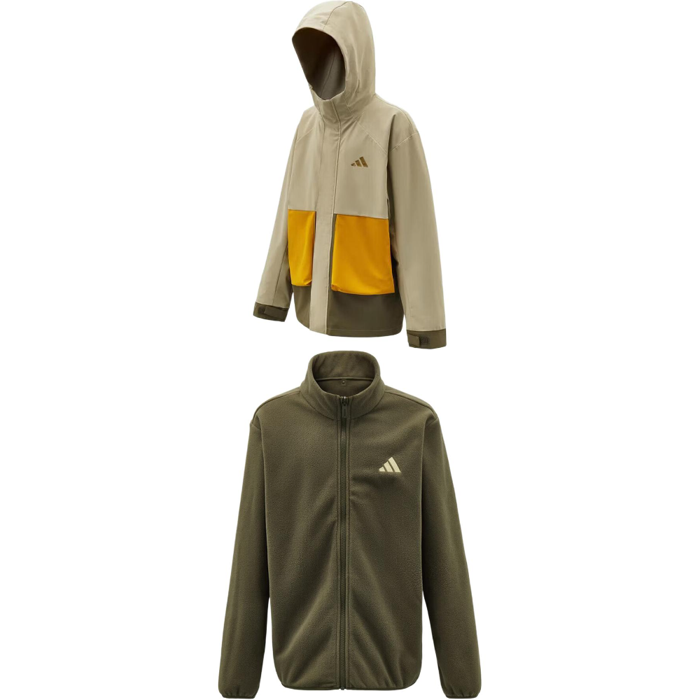 Мужской спортивный костюм adidas куртка и брюки (черный)