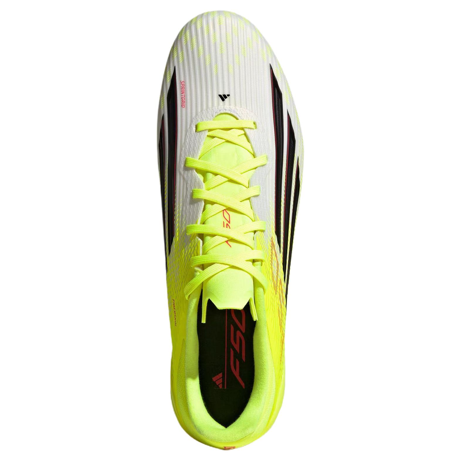 Футбольные бутсы adidas F50 League 2G/3G AG (неоново-желтые) — фото 4