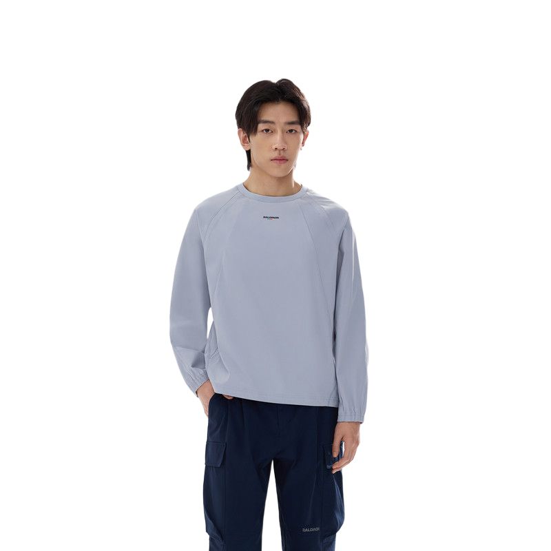 Мужское худи Salomon RACE FLAG PEAK PULLOVER M (черное)