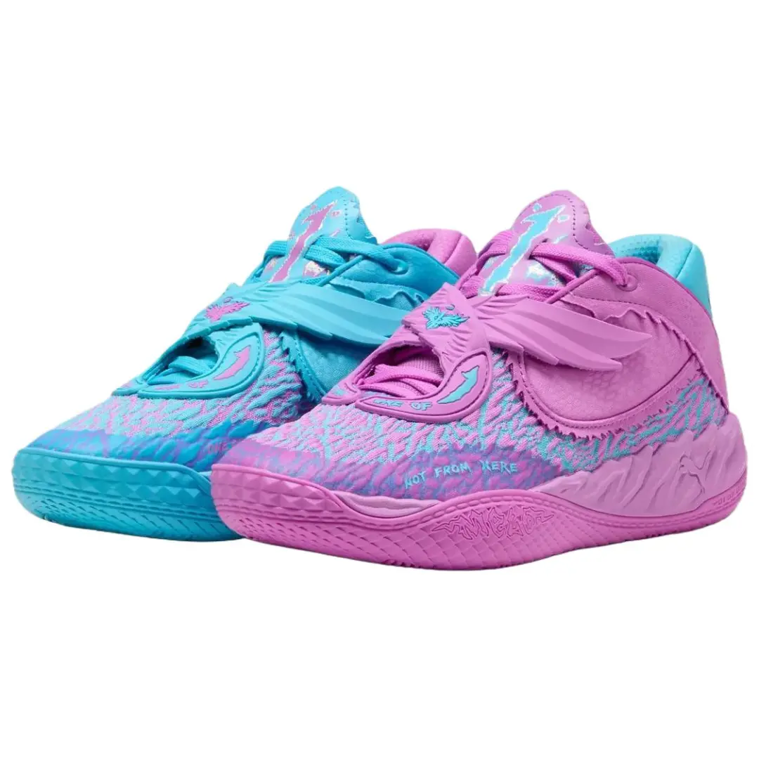 PUMA MB.05 Comfortable Basketball Shoes Unisex Blue Red